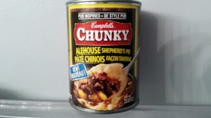 Shepherd's Pie. In a can. We can all go home now. Job done