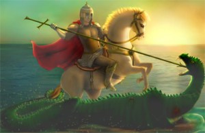 "Take that, dragon!"