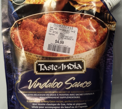 Taste Of India Vindaloo Sauce
